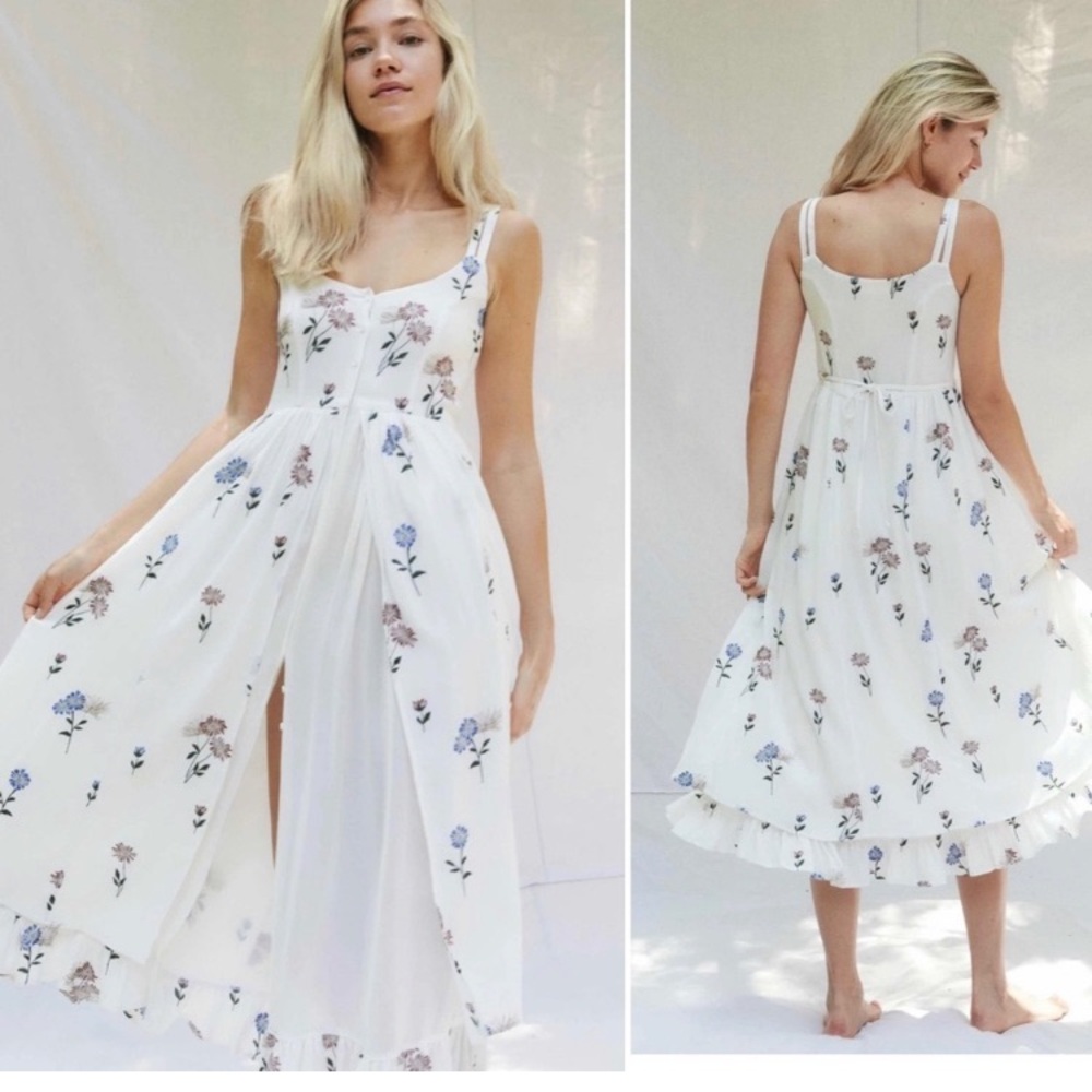 Christy Dawn | NWT Nicks Midi Dress in Falling Daises New Size XS